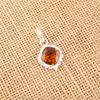 Citrine Gemstone 925 Sterling Silver Jewelry Handmade Pendant 1.50" Gift For Mom PP-2-9