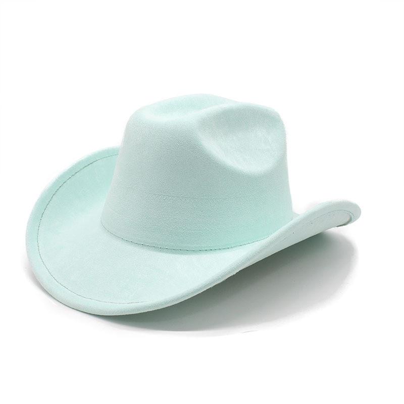 Traditional Style Wool Felt Cowboy Hat With Wide Brim For Men And Women