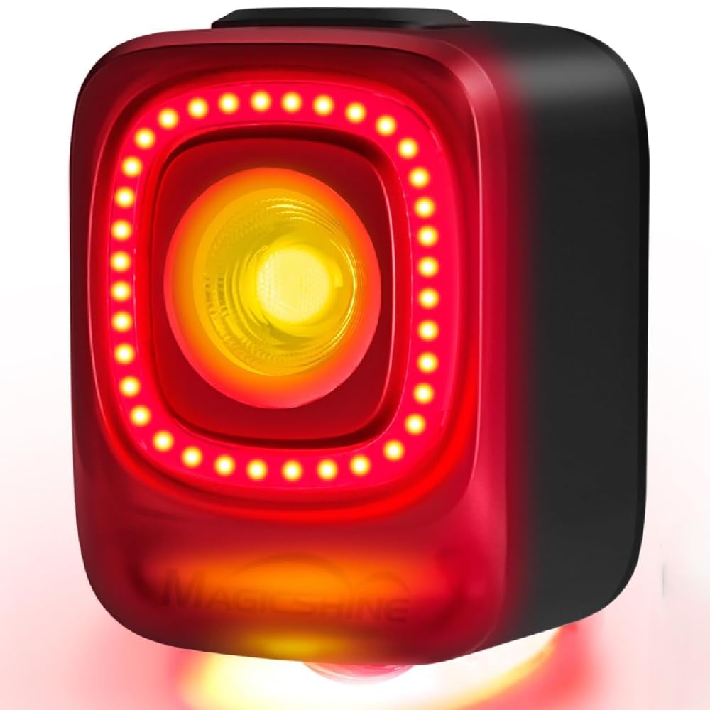 

Magicshine SEEMEE 200 Bicycle Tail Rear Light with Brake Light 200 IPX6 USB High Road Bike Tail Light for Day and Night Commuting and School V3.0 чёрный