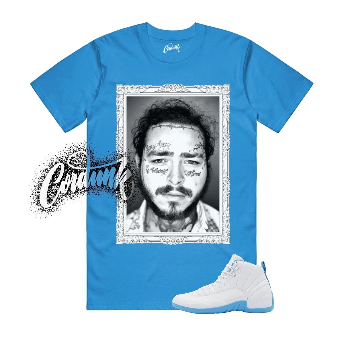 12 Melo White University Blue Emoji T Shirt Match Match PM 120