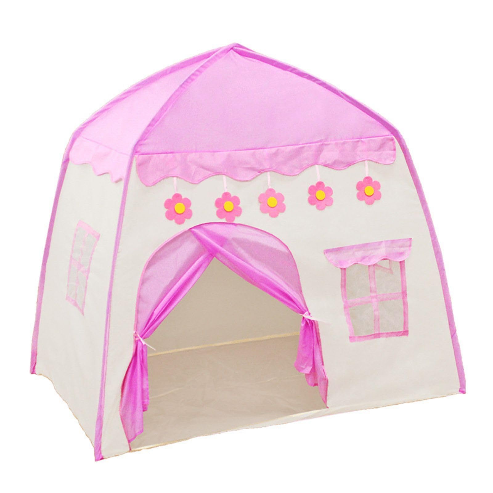 

mamota Детская палатка-бассейн с шариками, Игровая палатка для детей, Мини-палатка для девочек с шариками, Картонный игровой домик, Секретная база, Оборудование для игр в помещении, Складная, Легкая, Сумка для хранения розовый