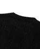 NODU Soft Henley Neck Round Long Sleeve Knit [Black]