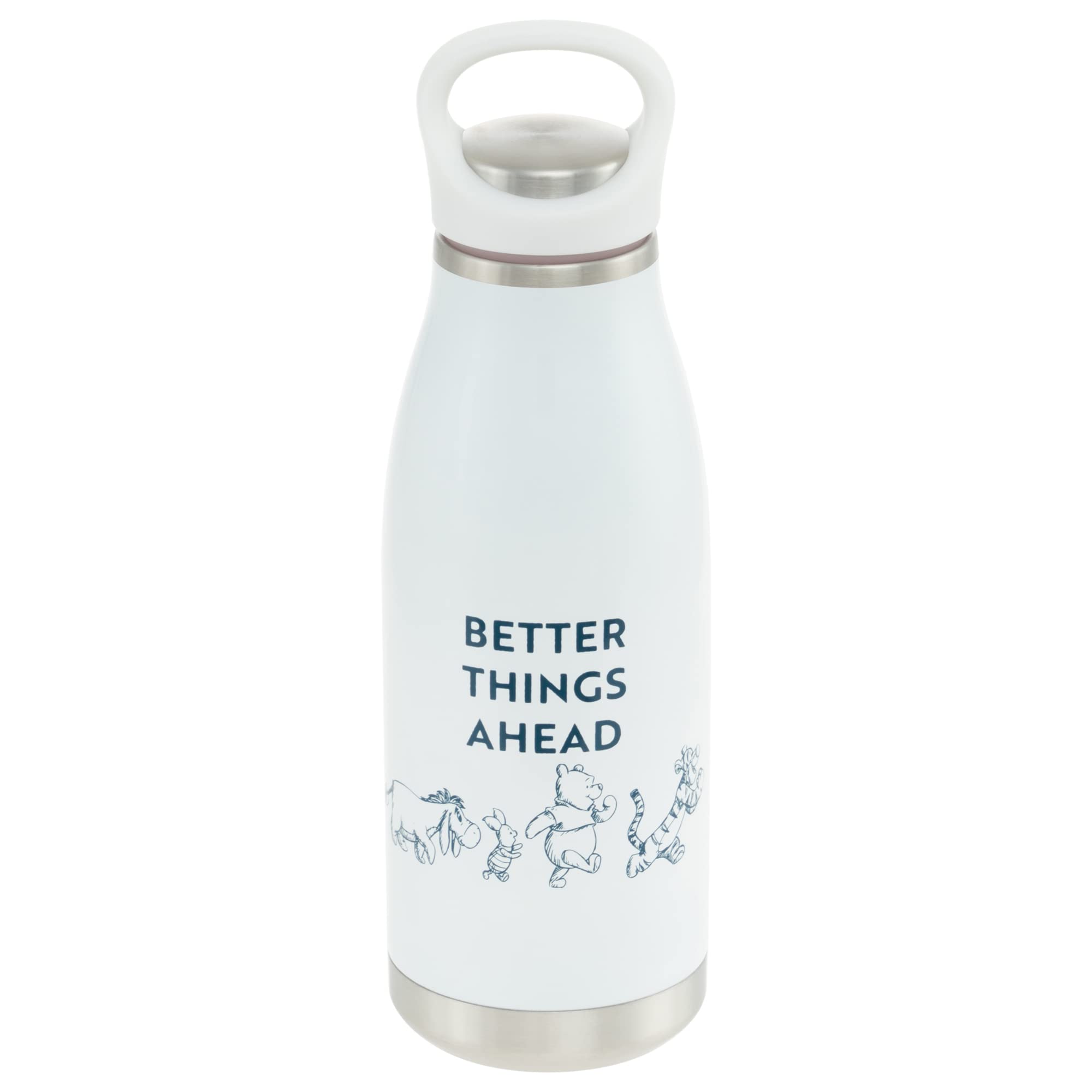 

Maebata Disney Winnie the Pooh Thermos Bottle with 52823 Handle, 350ml, D-WP33 белый