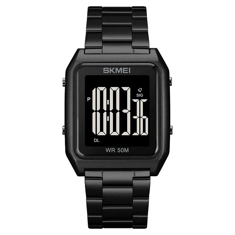 SKMEI 1879 Mens Chronograph Alarm Clock 5Bar Waterproof Calendar Digital Wristwatch reloj hombre Back Light Sport Watches