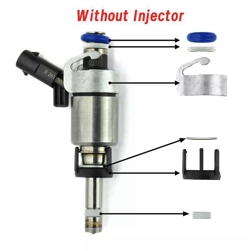 48Pcs/8Set Fuel Injector O-Ring Seal Repair Kit 06H998907A For A3 A4 A5 A6 Q5 VW Golf Jetta CC 1.8 2.0T 06J998907A