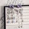1Pair Personalized Earphone  Bling Ear Clip Accessories Star Butterfly Earphone  Buckle Versatile Adornment