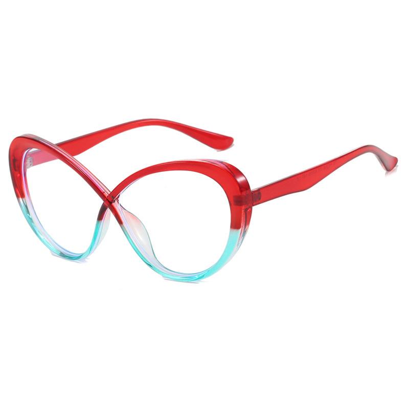 Lightweight TR90 TR90 Transparent Computer Eyeglasses Spectacle Frame Frame Ladies Men Anti Blue Light Polygon Eyewear Blocking Glasses