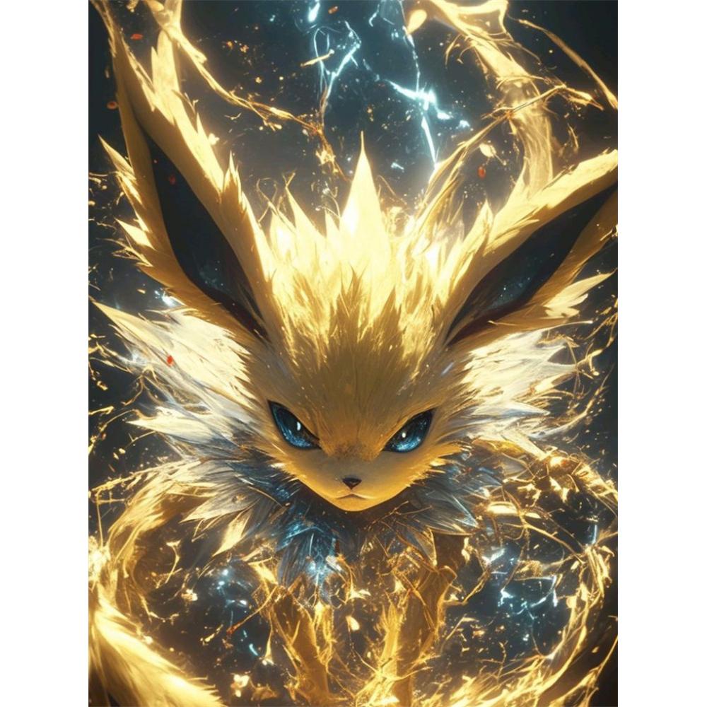 Japanisches Anime Diamant Malset Magischer ElfEevee Gestickter Diamant DIY Mosaik Heimdekoration Kindergeschenk