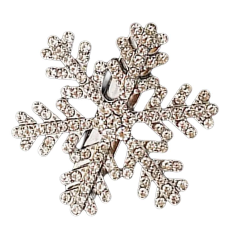 Süße flache Klipp-Haarnadel Schneeflockenform Balletcore Kopfbedeckung Dutt-Klammer Elegante Strass-Haarspange Foto-Requisiten