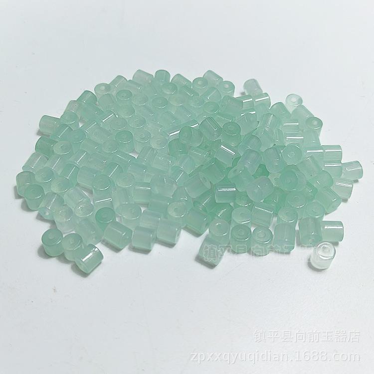 Ice Jade Green Beads 5x5mm - Loose Beads for DIY Bracelets, Necklaces, Earrings & Tassel Accessories