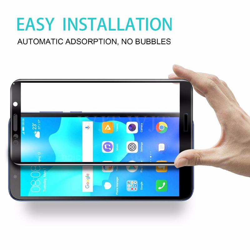 Vollständiges Schutzglas für Huawei Honor 8A 8C 8S P Smart Plus Z Y9 Prime Glas-Displayschutz