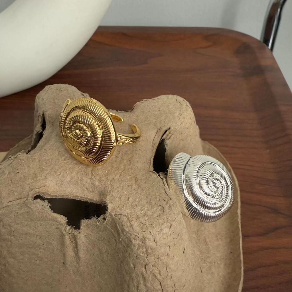 Metal Conch Shape Adjustable Rings For Women Girl Vintage Fashion New Jewelry Gift Party Birthday anillos