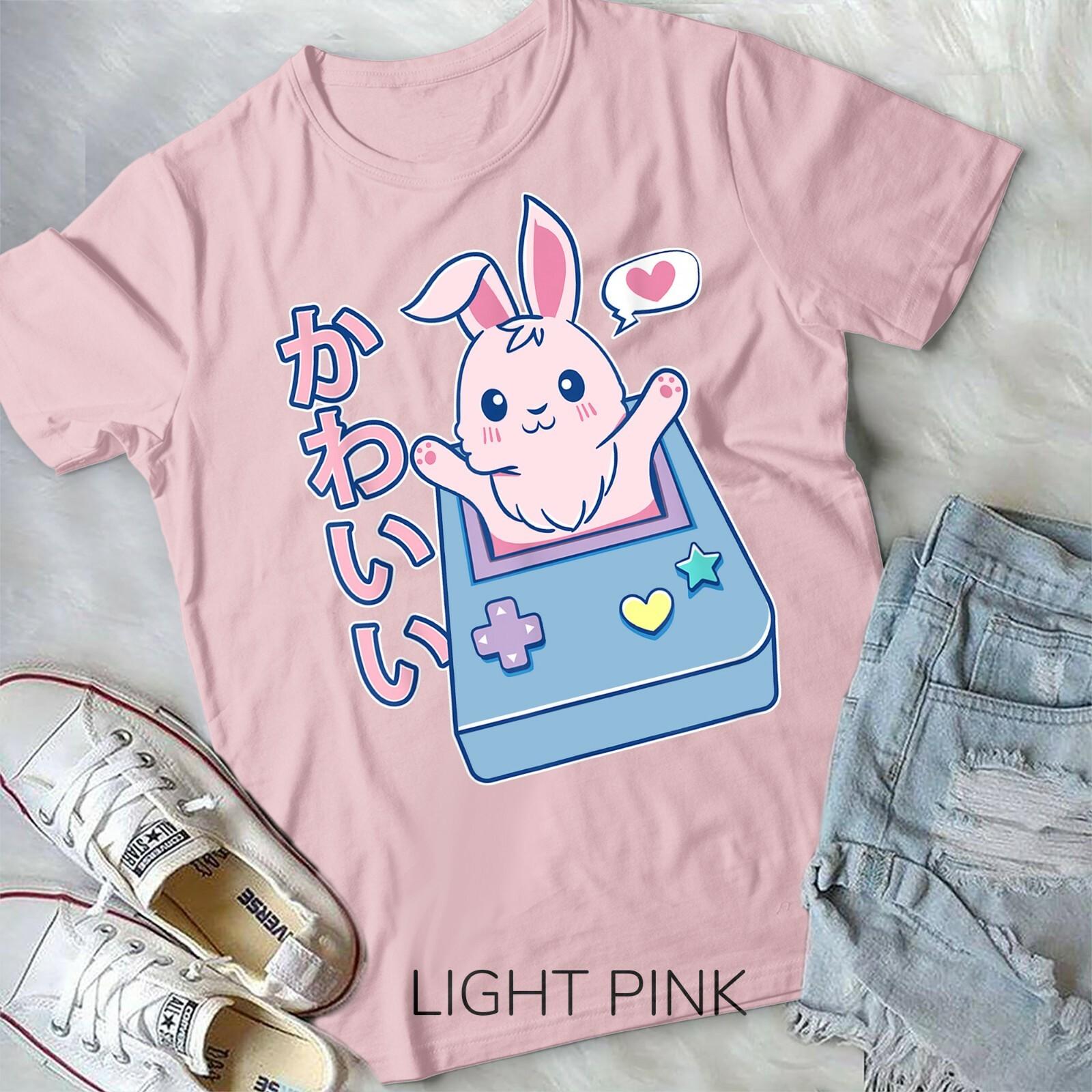 kawaii gamer bunny Rabbit Pastel Cute Unisex Form T-shirt Youth T-shirt XXL