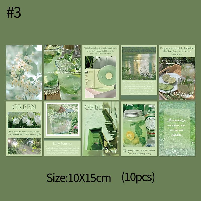 15pcs/set INS Postcards Vintage Decorative Card Photo Props Diy Wall Background Home Decoration Bedroom Wall Sticker Posters