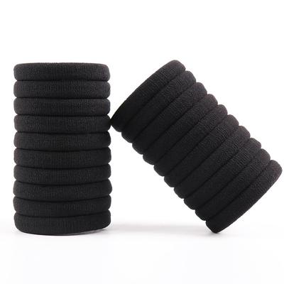 Black Women Elastic Cloth Hair Bands Scrunchie Hair Tie Ring Rope Girls Ponytail Holder Headwear