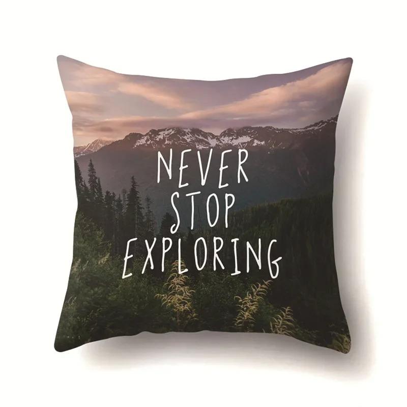 Four Seasons Landscape Pillowcase Office Living Room Home Pillowcase Car Ornaments