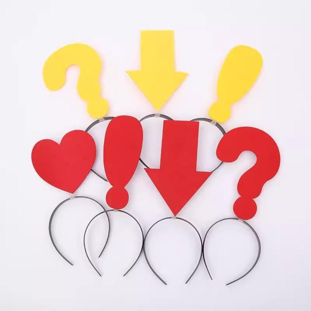 Arrow WiFi Hairband Question Mark Funny Props Headdress Creative Hair Band Gift