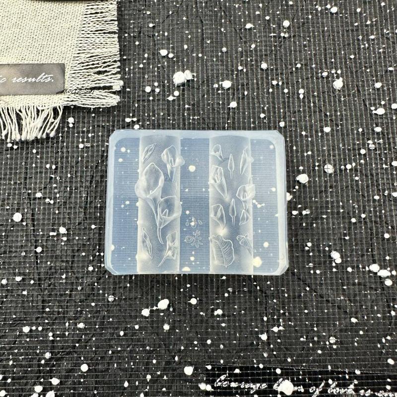 3D Silikon Nagelform Blume Seidenband Schmetterling Design Transparentes Relief DIY Nagelkunst Dekoration Maniküre Werkzeug