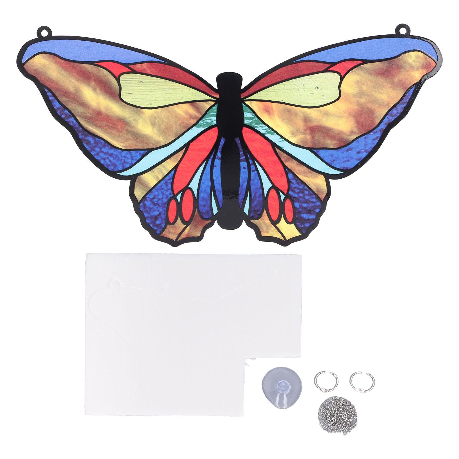 

Витражная оконная подвеска Двусторонняя Цветная витражная оконная декорация с тонким 50-сантиметровым шнурком