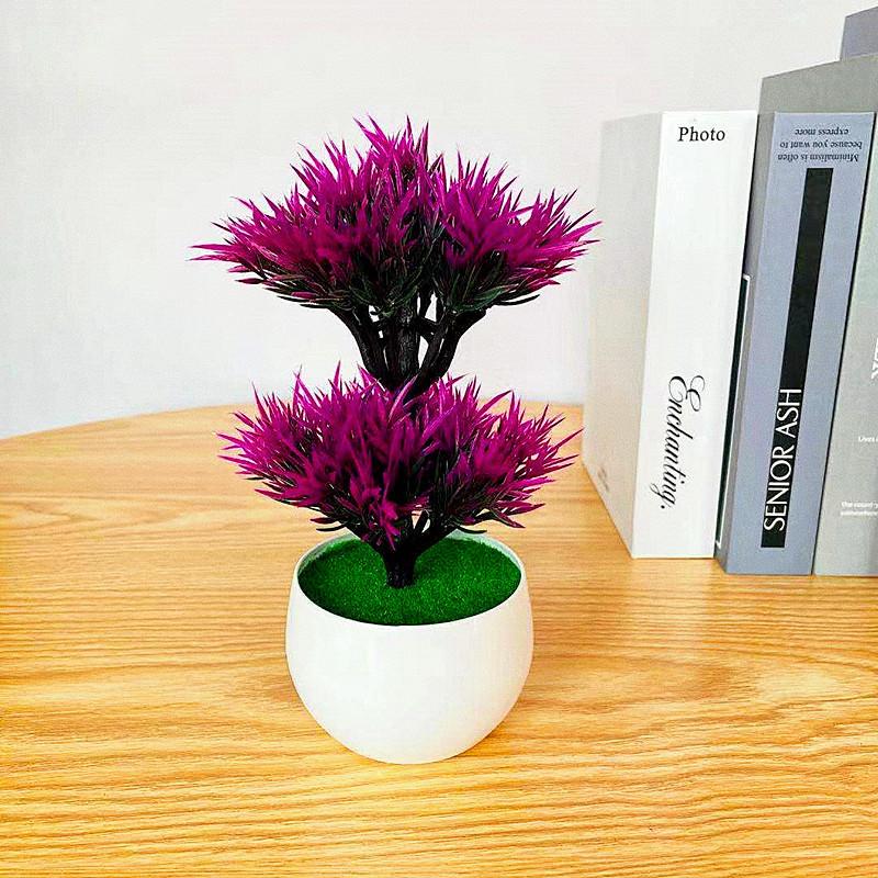 

Layer Double Pteris Multifda Poir Simulation Of Potted Green Plant Decoration фиолетовый