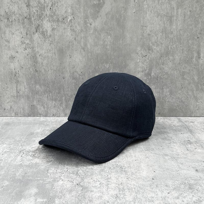 25 Linen Breathable Baseball Cap Women'S Summer Face Small Visor Versatile Simple Sun Protection Cap