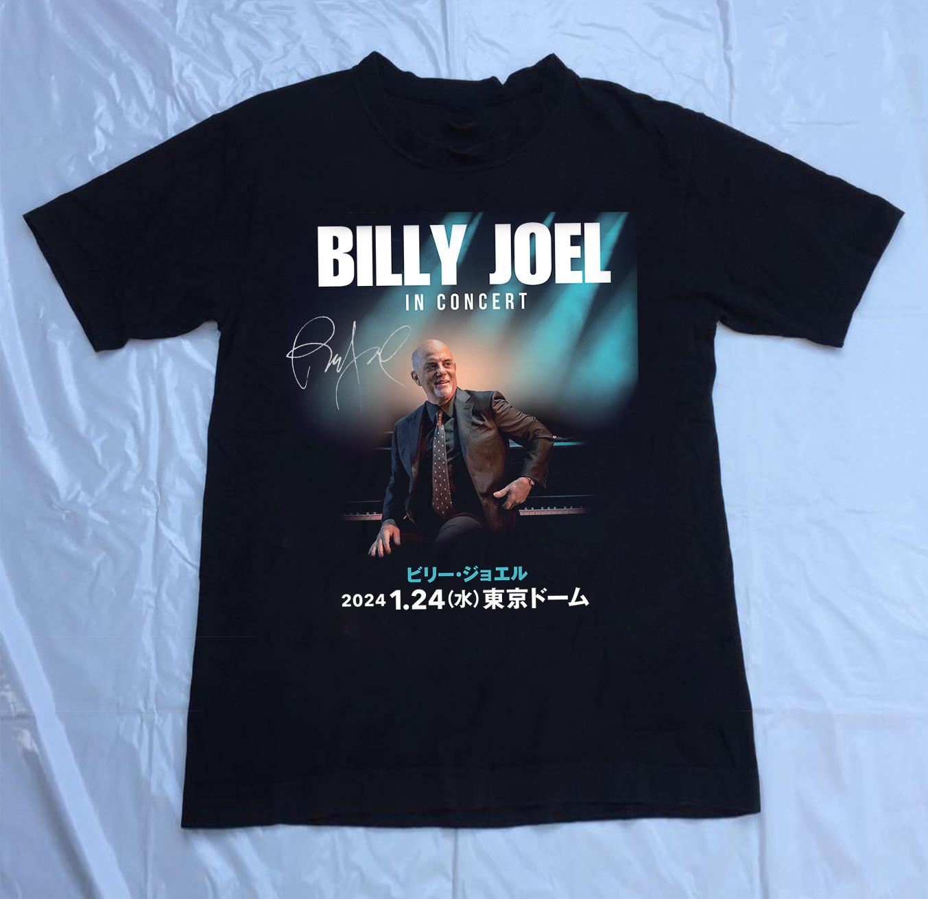 Billy Joel in Concert 2024 Signature Unisex T-Shirt All Size S-5XL S