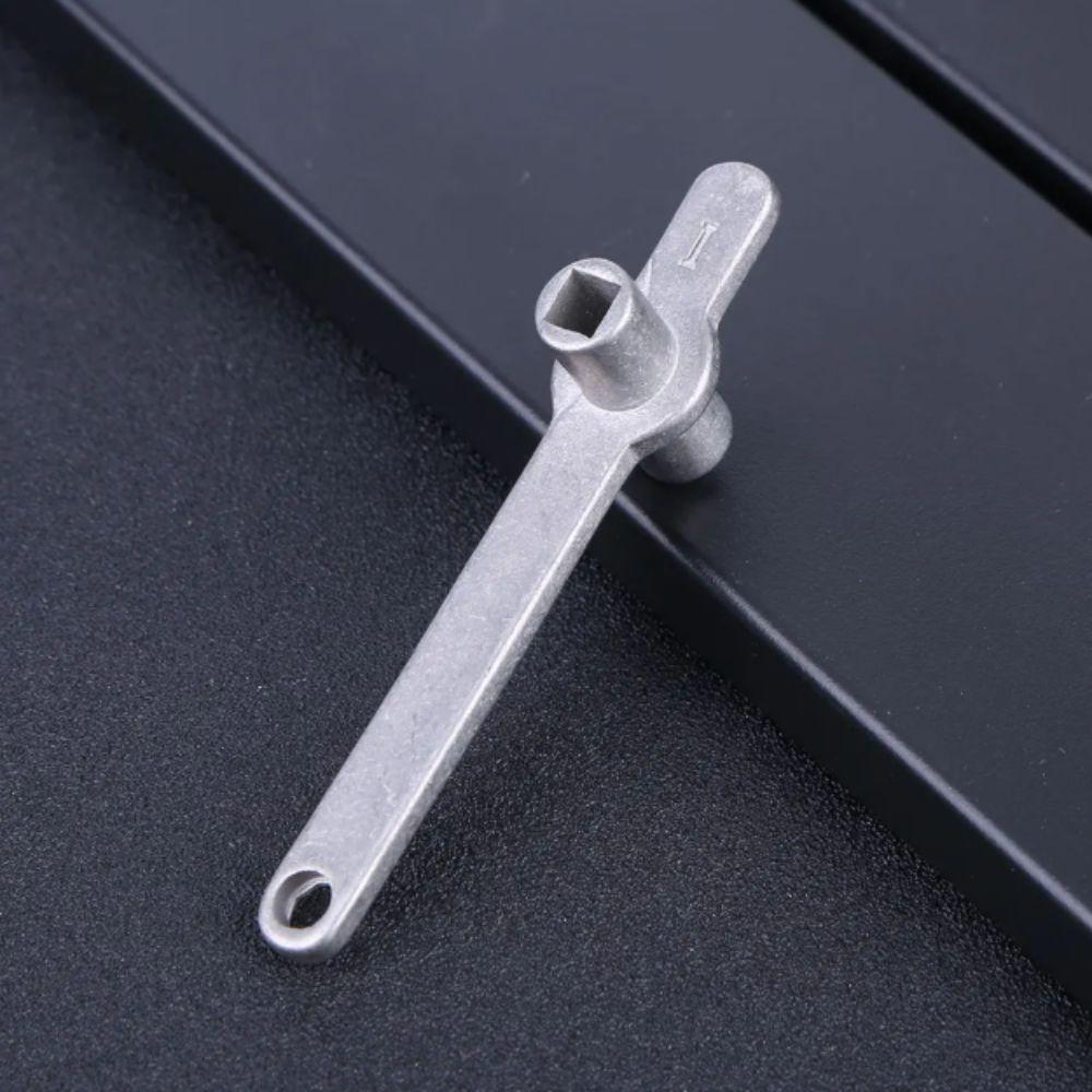 Llave de Radiador de Acero Inoxidable Agujero de 5 mm Núcleo Calefacción Eficiente Purga de Radiador Llave Construcción Metálica Herramienta Esencial