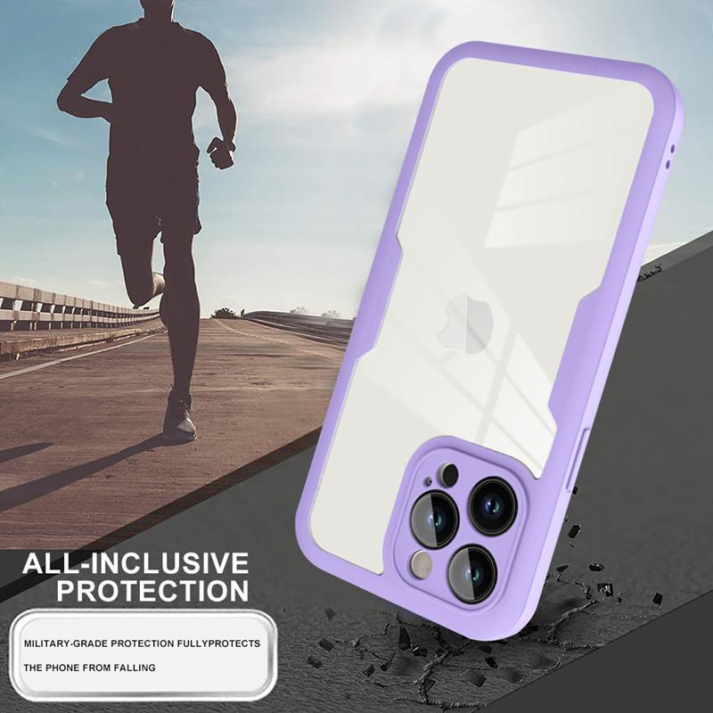 Luxury 360 Full Body Front+Back Case For iPhone 16 15 14 13 11 12 Pro Max XS X XR 7 8 Plus Silicone Bumper Shockproof Cover