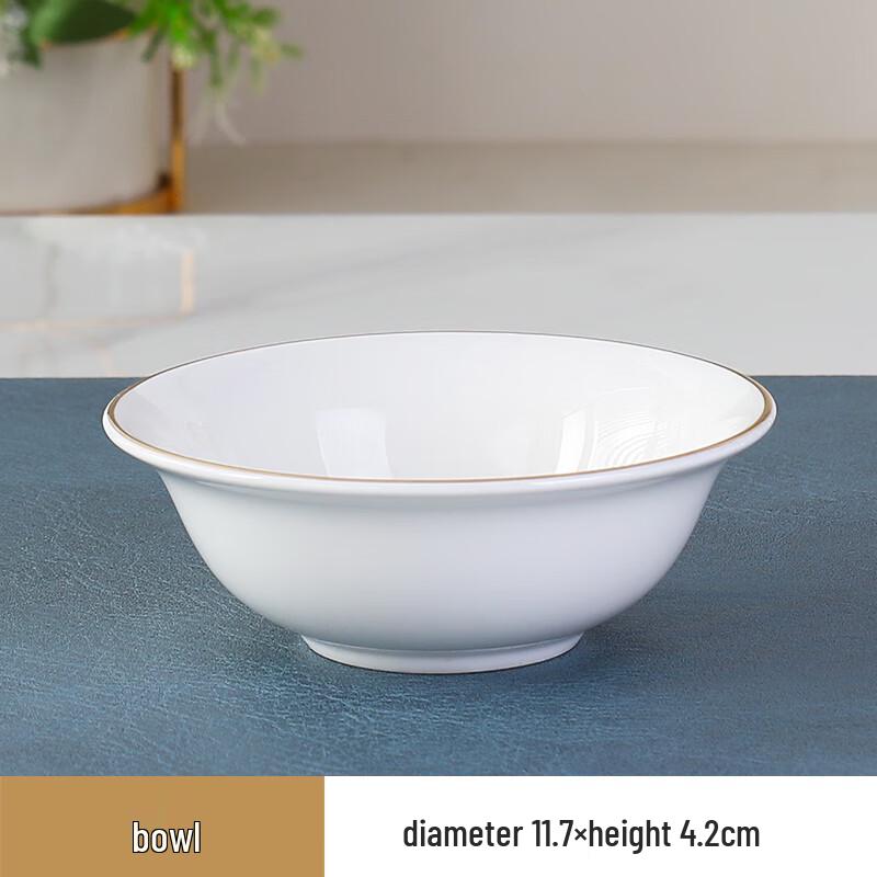 Chinese Style Gold Rim Ceramic Dinnerware