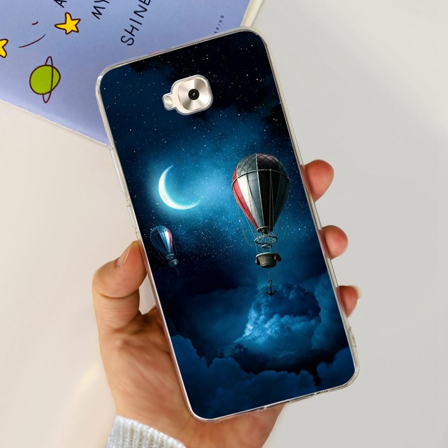 Soft TPU Slim Capa For ASUS ZENFONE ZOOM S ZE553KL Case ASUS ZENFONE 4 SELFIE ZD553KL Back Cover Transparent Cow Print Lion Etui