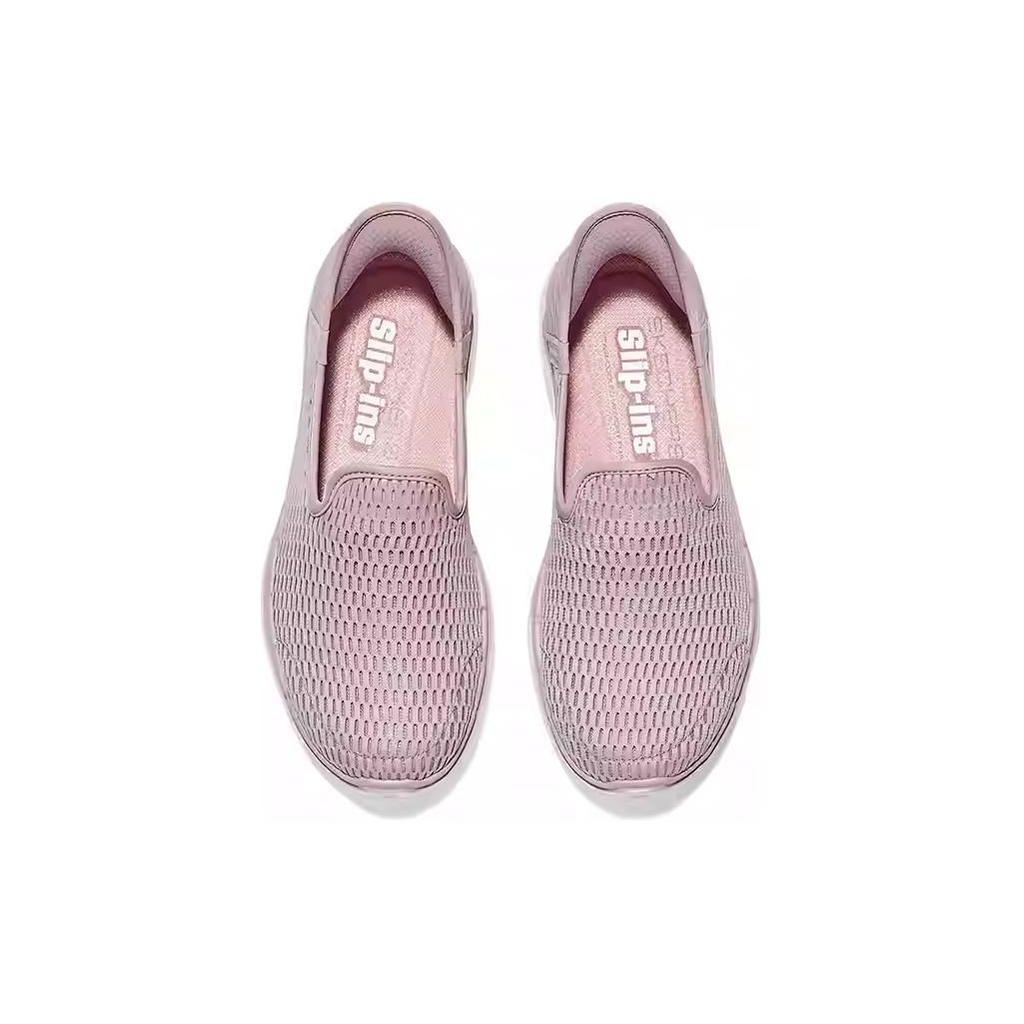 Skechers Go Walk 6 Mesh Sintetico Slip-On Tecnologia Flash Sportive Basse Casual Scarpe Donna sneaker Rosa 896236-MVE
