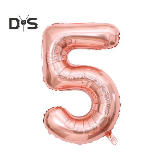 

40-дюймовые воздушные шары с цифрами, легко надуваются, широко используются большие воздушные шары из фольги, большие воздушные шары с цифрами, украшение для вечеринки F