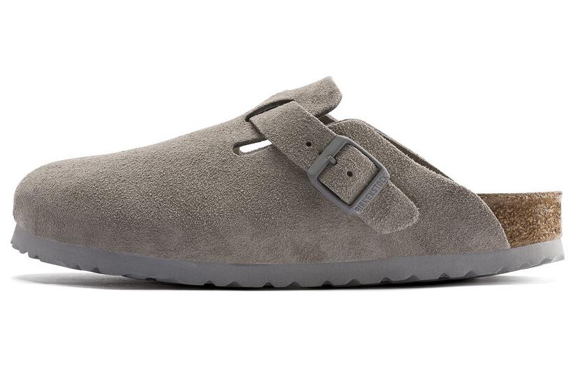 Замшевые шлепанцы Birkenstock 1020526 38