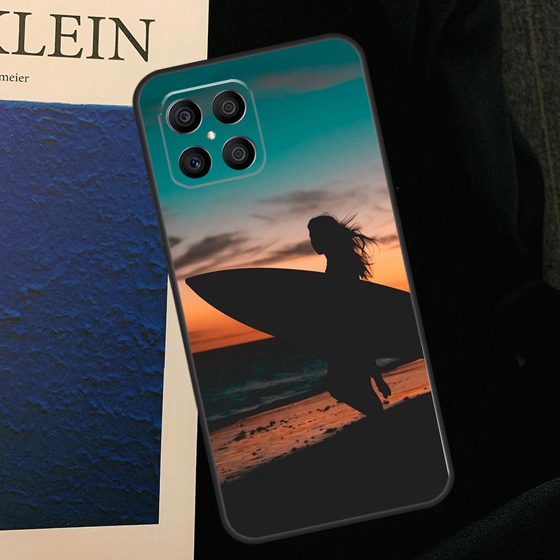 Surfing Art Surf Girl Case For Honor 50 70 90 Lite X9b X9a X8b X8a X8 X9 X9c Honor 200 Pro Magic 7 5 6 Lite Cover
