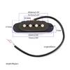 Black 4 String GMB520 Guitar Pickup Single Coil Fiber Bobbin for DIY Guitar Part