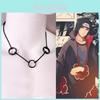Trendigt Anime Naruto Uchiha Itachi Halsband Med Unikt Hänge Med Tre Ringar