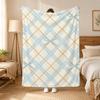 Schleifen Schleifenmuster Überwurf 240g Flanell-Decke, geeignet für Sofas, Betten, Büros, exquisites Geschenkdecken