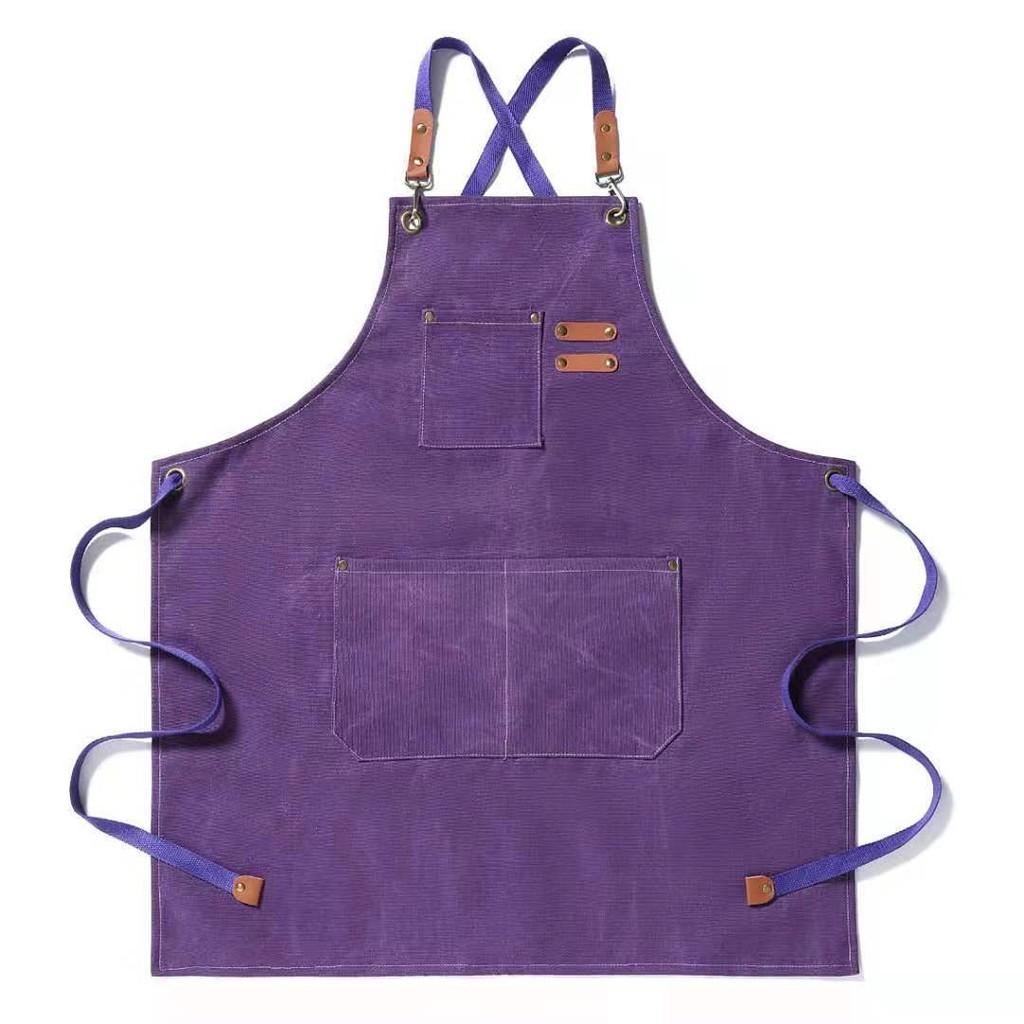 Thickened Cotton All Canvas Apron Coffee Barbershop Milk Tea Shop Home Kitchen