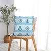 Sailboat Anchor Marine Printed Square Pillowcase Pillow Cover Cushion Throw Pillow for Home Bedroom Car