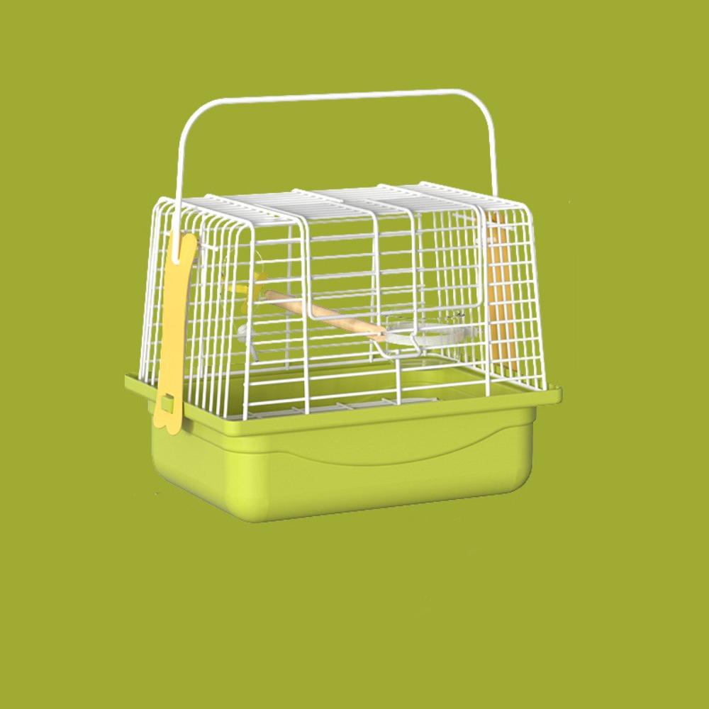 

Съемная Переносная Клетка для Птиц Прочная Клетка для Попугаев для Путешествий на Открытом Воздухе Клетка-Переноска для Птиц Кемпинг зелёный