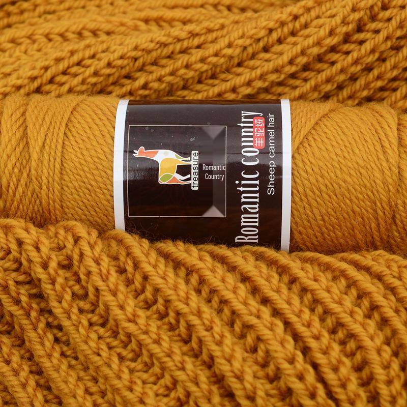Alpaca Wool Medium-thick Yarn for Hand-knitted Men's and Women's Multi-color Hats, Scarves, and Coats.