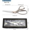 Japanese Retro Tailor Scissors: Stainless Steel, Large, Labor-Saving, Handmade Fabric Cutting Scissors