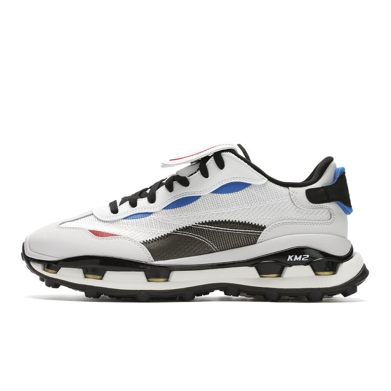 Fila Km2 Retro Nostalgic Pioneer Trend Durable Low-Top Lifestyle Casual Shoes Men Sneakers White Gray F12M433105FBN