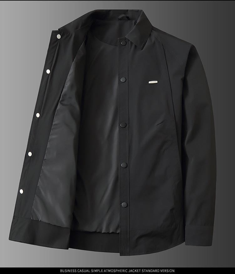 Men's Plus Size Casual Lapel Workwear Jacket - 2026 Spring Collection