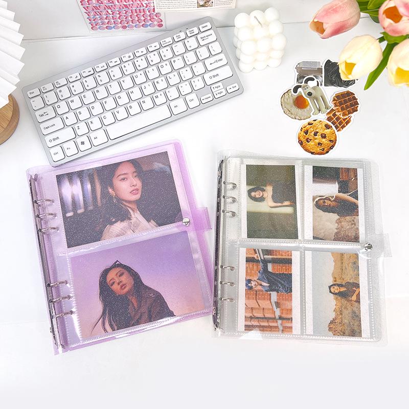 6-Inch Loose-Leaf Photo Album: Family Scrapbook & 3-Inch Small Card Storage