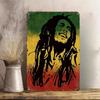 Vintage Rasta Reggae Iron Sign Metal Wall Art Waterproof Pub Decor