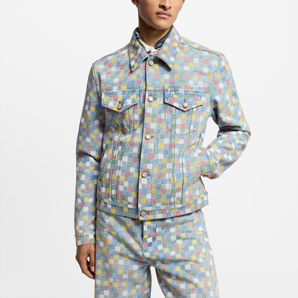 Louis Vuitton Damier Denim Trucker Jacket 1AHBE4