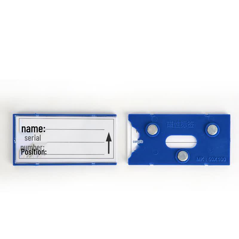 Wanzun Magnetic Warehouse Shelf Labels 50x100mm синий