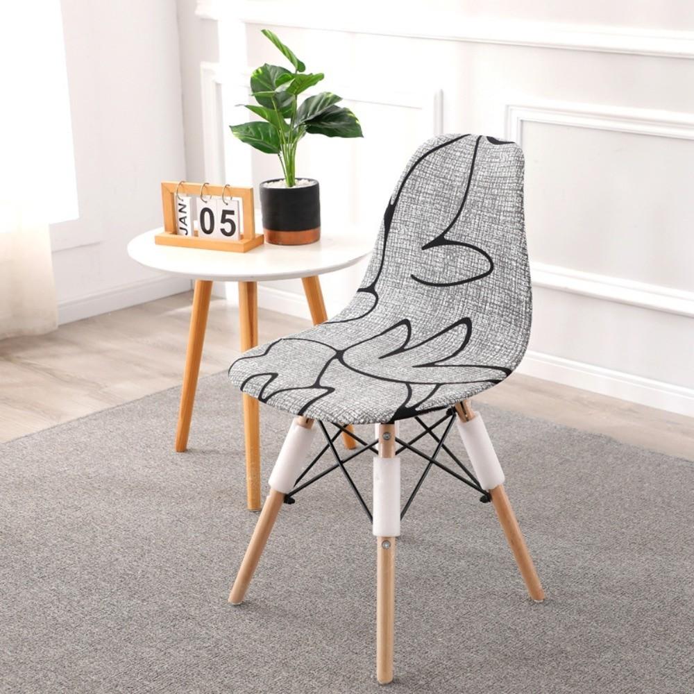 Printed Pattern Dining Chair Cover Stretch Fabric Fitted Chair Slipcover Desk Chairs