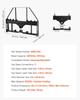 Skid Steer Pallet Fork Frame, 1814 Kg Rated Capacity, 115 Cm Pallet Fork Frame Attachments with 50.8 Mm Hitch Receiver & Spear Sleeves, Fit for Quick